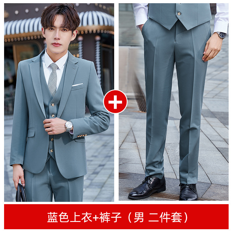 Pantalon et costume bleu pour homme