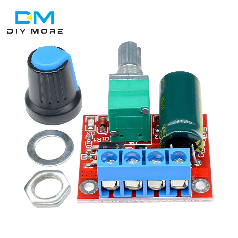 diymore Mini 5A PWM Max 90W DC Motor Speed Controller Module 3V-35V Control Switch LED Dimmer Hot Sale