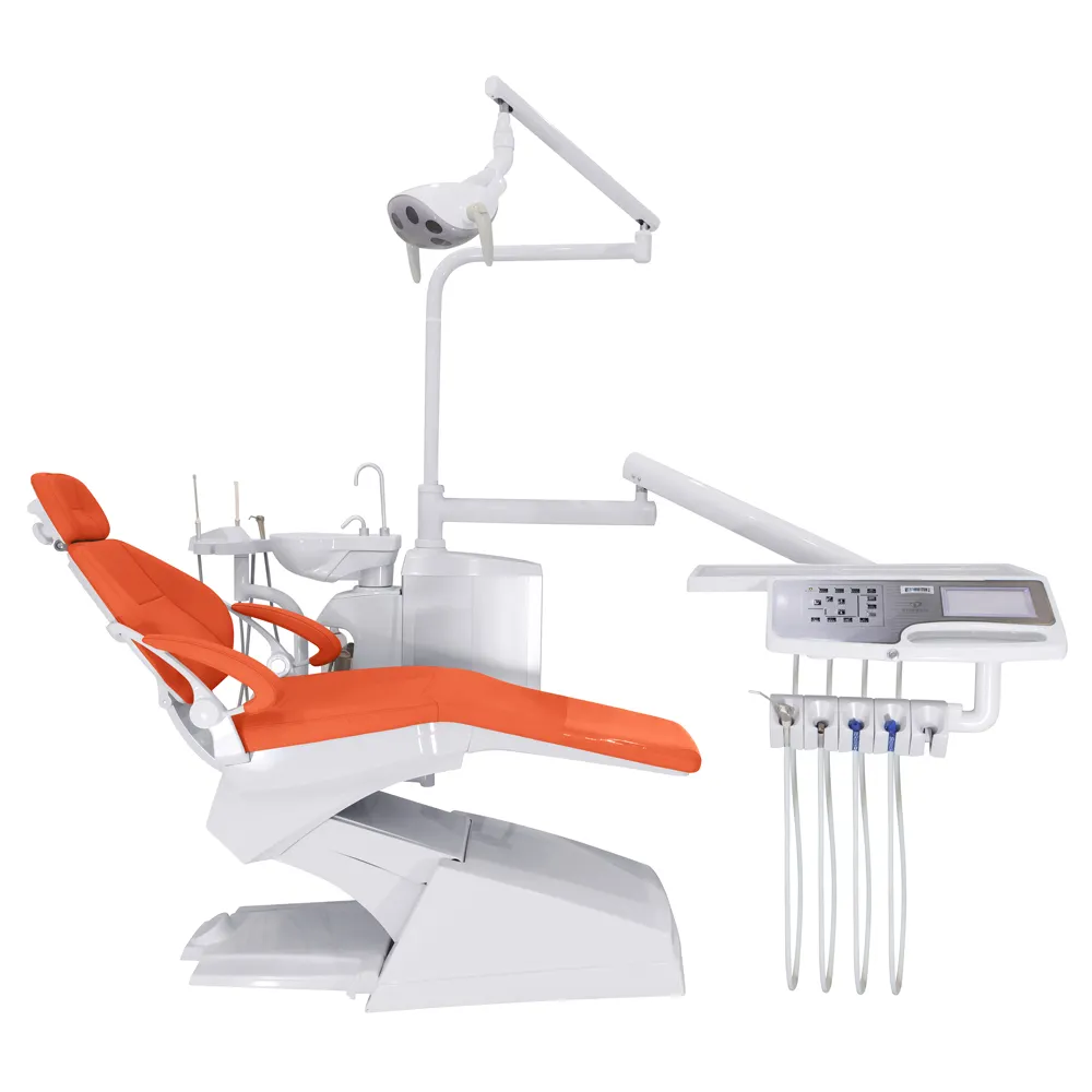 Equipo de silla de dentista de alta eficacia, precio de fábrica, Unidad de silla dental, silla dental para uso hospitalario