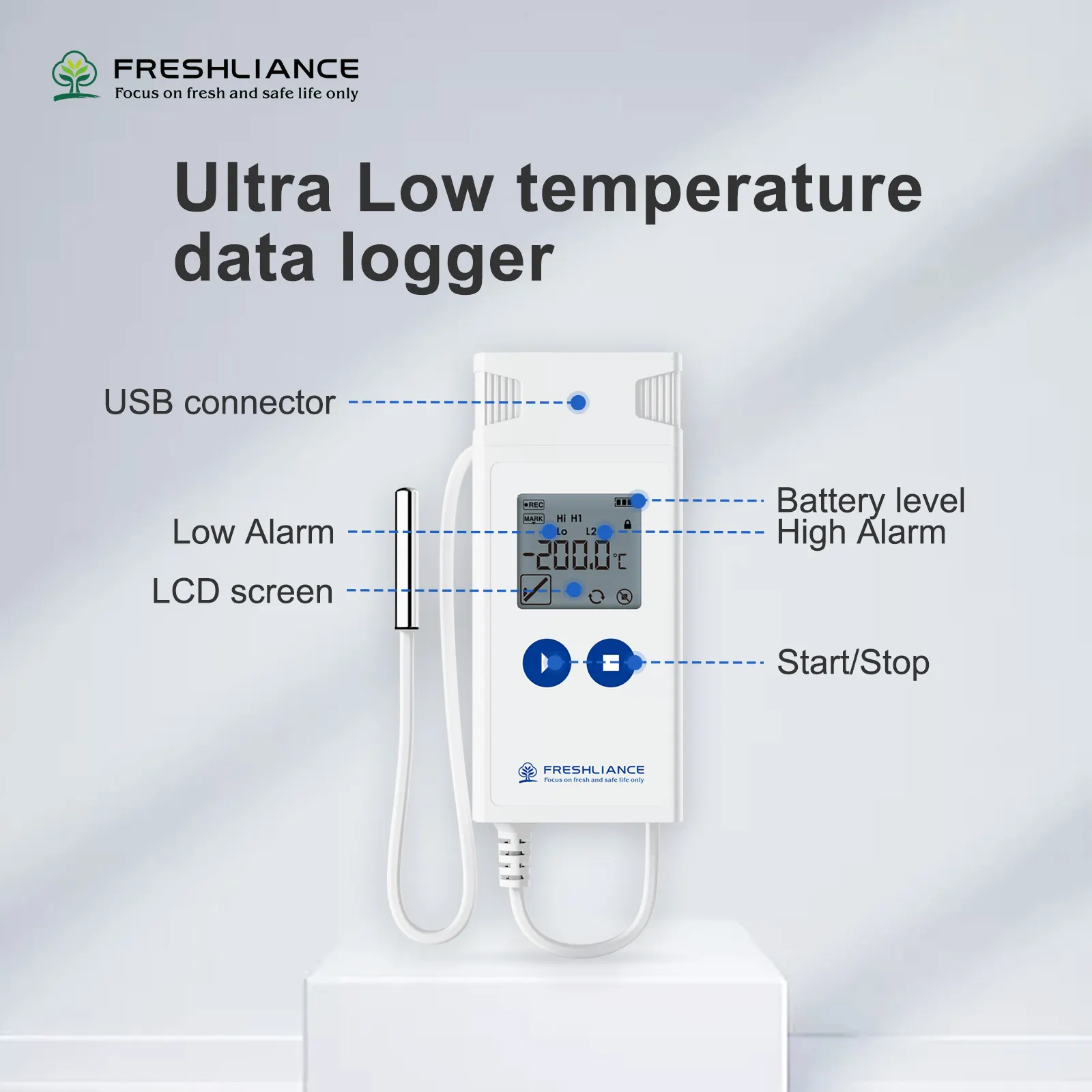 -200 C rNiedrig temperatur Impfstoff Kühlschrank Temperatur Datenlogger