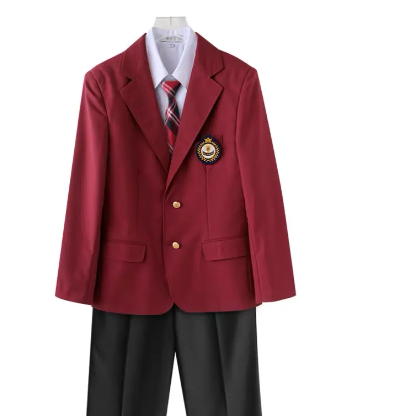 Fabricante personalizado Junior High School Girls Boys Japón Corea del Sur estudiantes JK conjunto de uniforme estilo británico coro uniforme escolar