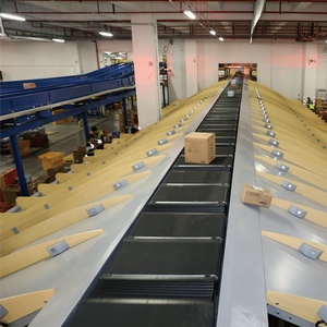 Trasportatore automatico truelisorter a nastro incrociato con Design compatto, selezione multidirezionale e integrazione con scansione di codici a barre