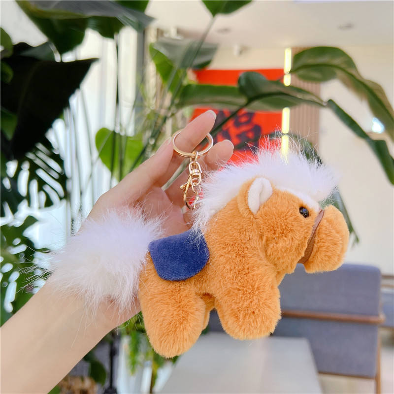 Blue saddle gold metal buckle