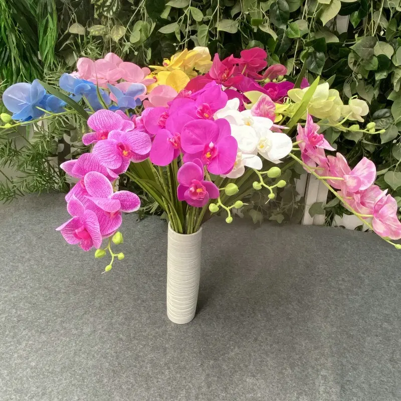 LF817 Luckygoods a buon mercato all'ingrosso fiori artificiali orchidee tocco reale arredamento elegante per regali