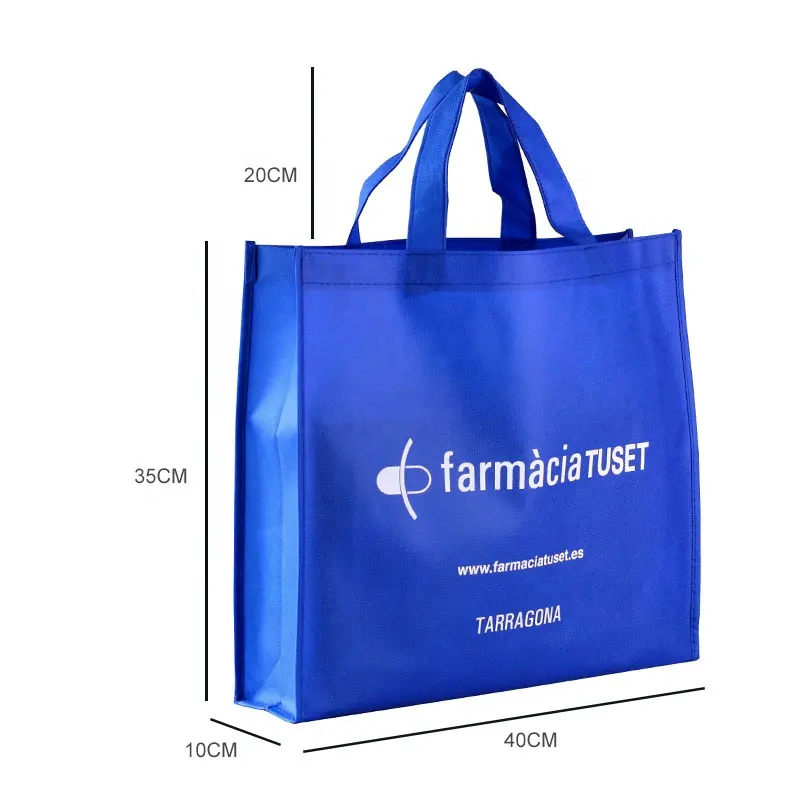Wholesale eco friendly reusable fabric foldable non-woven shopping bag with custom logo