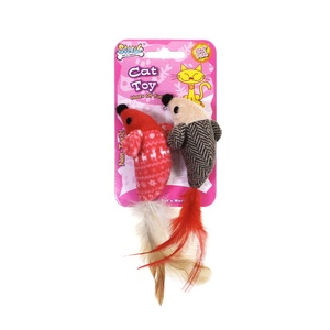 Ratón de juguete para gato, juguete para rascar hierba gatera - Product Image 2