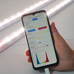 Smart A8 215W Dimmbare Vollspektrum-Salzwasser-LED-Aquarien leuchten mit WiFi-Steuerung und korallen optimierter Spektrum programmierung