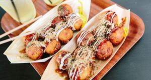 特注印刷ロゴたこ焼き使い捨てスナック包装箱紙包装容器6.1X1.2X2.4インチ - Product Image 3