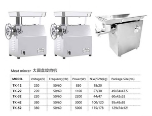 Pelindung daging komersial Tk-32, penggiling daging Stainless Steel tugas berat 350kg/jam - Product Image 6