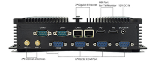 Stock Embedded Intel i7 Desktop System Unit Mimi Wall Mount Fanless Industrial <strong>Computer</strong> Mini PC with Competitive Price