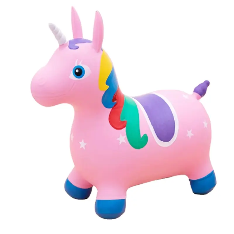 Tolva hinchable para niños, animales hinchables para saltar, forma de unicornio