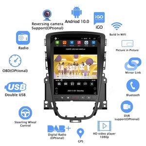 9.7&quot; Tesla Screen Car Multimedia Player GPS Navigation for Opel <strong>Astra</strong> <strong>J</strong> Buick Excelle Radio Stereo Android 11 Head Unit - Product Image 4