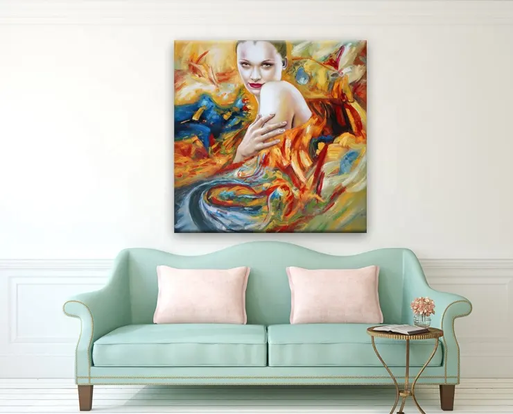 Modern Woman Nude Painting Wall Art Abstract Oil Painting On Canvas For Home Decor Living Room