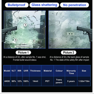Phim cửa sổ kính chống đạn 14mil bảo vệ rõ ràng cửa sổ an toàn phim an ninh chống nổ phim kính xe - Product Image 2