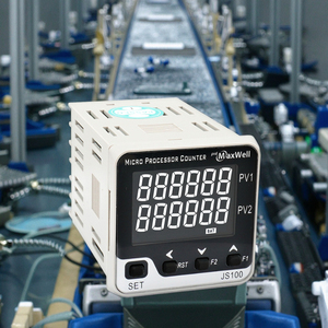 JS100 industriale 6 cifre Display LCD contatore RS485 Modbus programmabile preimpostato Reset in plastica resistente - Product Image 1