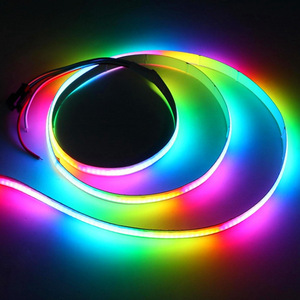 16.4FT RGB COBLEDストリップ12V24V768LED/mソフトフレキシブルCOBテープカラフルなモバイルアプリ制御LEDライト屋内装飾用 - Product Image 1