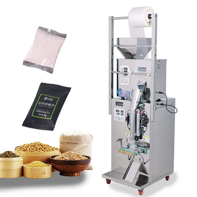 Operación flexible y garantía de calidad a un precio rentable Máquina de embalaje pequeña 50 Máquina para fabricar bolsas de plástico 1-100g