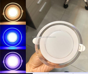 5W 7W 12W LEDトリコロールダウンライト埋め込み式超薄型シーリングライト、リビングルームLED調光ダウンライト - Product Image 3