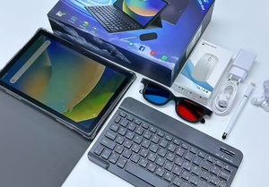2025 nuevo Android Tablet PC 10,1 pulgadas conjunto de tableta con funda para teclado ratón llamada telefónica compatible con tarjeta SIM - Product Image 3