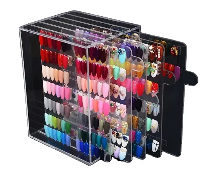 Acryl Nagel Farbkarte Display-ständer/Nagel Farbe Platte Stück Modell Box