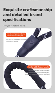 Benutzer definiert für kleine, mittlere und große Luxus-Kau schutz leine aus Nylon mit Logo - Product Image 5