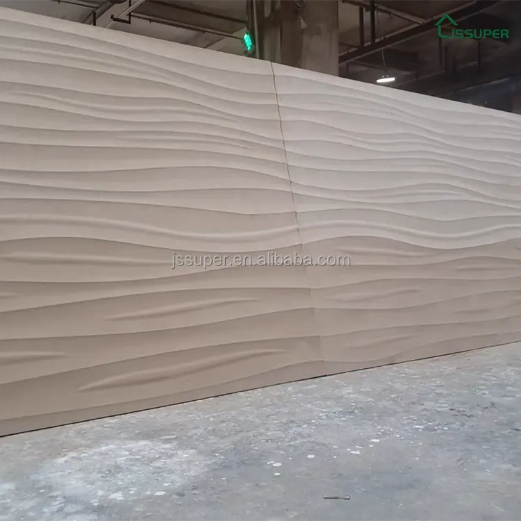 Placas de densidade para fabricantes de paredes internas de gravação de placas onduladas semicírculo