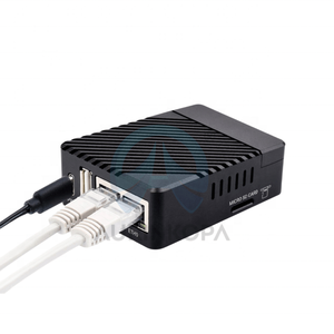 Mini Dual Gigabit <strong>Ethernet</strong> Whole machine Designed for <strong>Raspberry</strong> <strong>Pi</strong> Compute Module 4 Base Board+Metal Case+Power Supply - Product Image 6