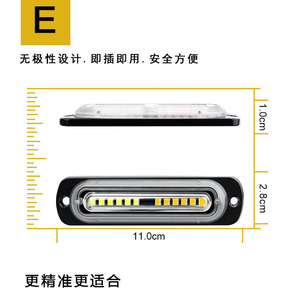 Yosovlamp ไฟกะพริบ LED 4*12 X5/X6รีโมทคอนโทรลไร้สายกระจังหน้ารถหนึ่งถึงสี่เตือนไฟข้าง - Product Image 3