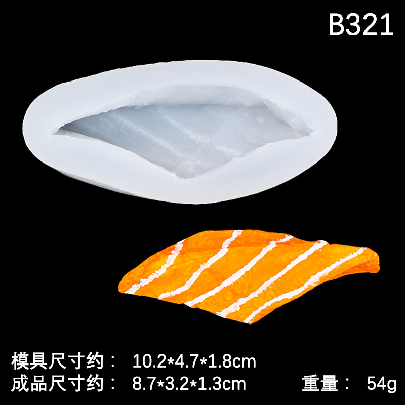 4 # Salmón rebanada B321 es transparente