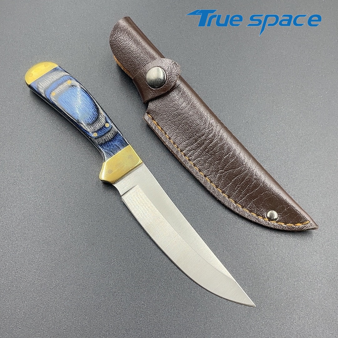 Bleu (Couteau de poche Outdoor avec étui)