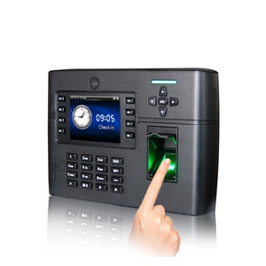 El último algoritmo de huellas dactilares y el nuevo firmware Multi-Media Sistema de control de acceso de huellas dactilares con cámara y batería