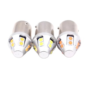 1156 1157 10SMD หลอดไฟ LED CANbus BA15S P21W BAY15D 7440 7443 3156หลอดไฟ LED 3157ไม่มีข้อผิดพลาดสัญญาณไฟเลี้ยว