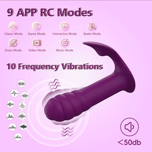 Draagbare Vrouwen Dubbele Stimulatie Vibrator Met Afstandsbediening Draadloze Clitoral & G Spot Siliconen Seksspeeltjesfabriek - Product Image 3