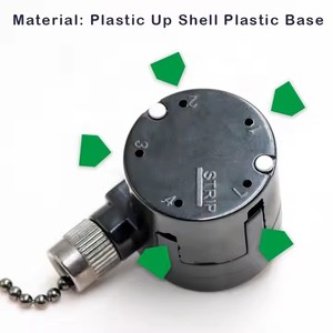 3A 250VAC 6A 125VAC ZE-208S5-1T tavan vantilatörü regülatörü 5 hız kontrolü elektrik çekme zinciri ışık anahtarı - Product Image 6