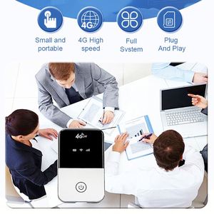 เราเตอร์ WiFi ขนาดเล็ก4G 4G LTE, โมเด็มพกพาแบบพกพาไร้สาย Wi-Fi ฮอตสปอต Wi-Fi สำหรับมือถือเราเตอร์ Wi-Fi พร้อมช่องใส่ซิมการ์ด