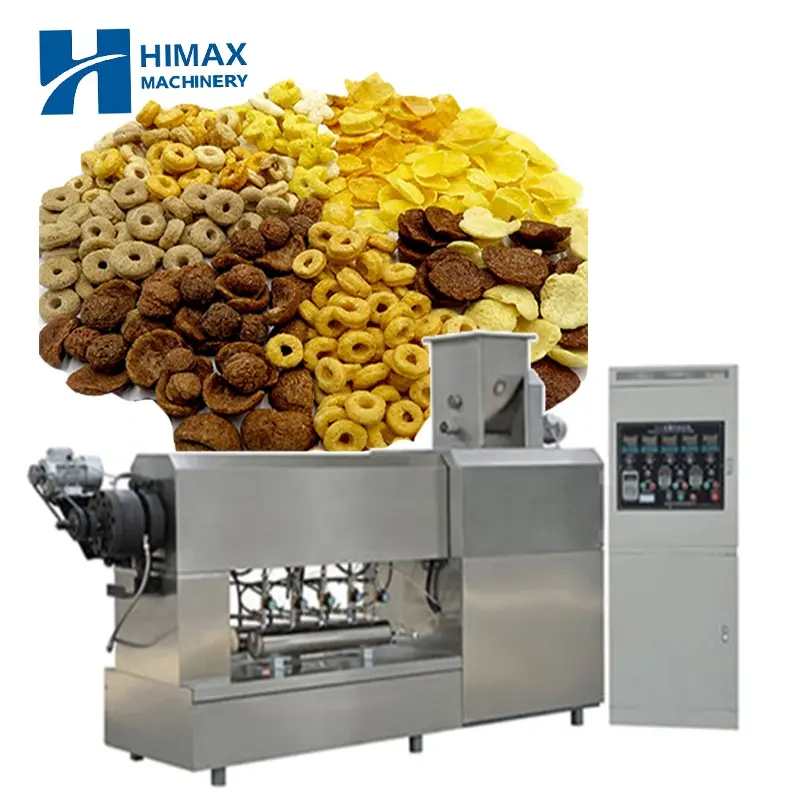 Sıcak satış kahvaltı tahıl yapma makinesi meyve halkaları kahvaltı hububat yapma makineleri