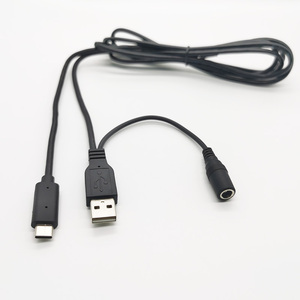 ที่ชาร์จแบบกำหนดเองซีรีย์พาวเวอร์แยกชายประเภทต่อ DC 1ถึง2 USB A ตัวแยกสาย USB - Product Image 3