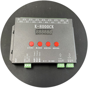 Светодиодный пиксельный контроллер K-8000ck K8000CK цифровой DMX SPI контроллер сигнала с SD картой LedEdie Программирование программного обеспечения