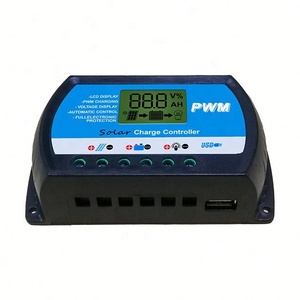 Regolatore di carica solare 30A 20A 10A regolatore di tensione PWM regolatore di carica solare 12V 24V LCD USB 5V regolatore solare - Product Image 2