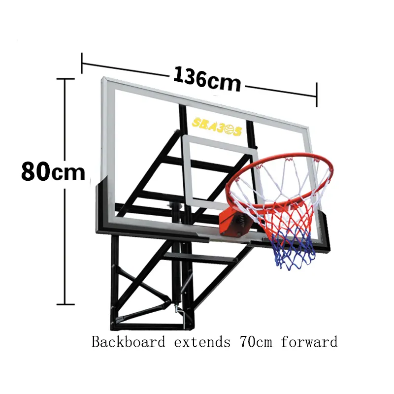 PC backboard wall mounted screw fixed toy kids basketball hoop basketball board