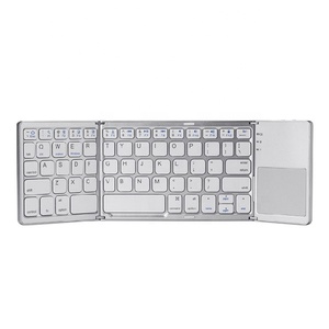 B033 MINI teclado plegable Bluetooth con panel táctil adecuado para IOS/Android/Windows iPad Tablet teclado plegable portátil inalámbrico