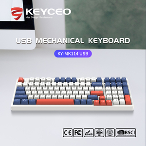 2024 El más nuevo diseño inalámbrico 3 modos Tamaño completo Teclas PBT personalizadas intercambiables en caliente Teclado mecánico para juegos para PC y computadora portátil - Product Image 4