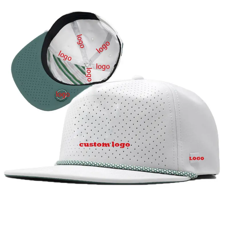 Cappellino da baseball bianco HS65 personalizzato da donna HYDRO per uomo con logo personalizzato berretto impermeabile in corda snapback cappello camionista golf cappello
