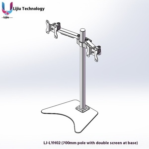 Silver Aluminum Alloy Cable <strong>Function</strong> Desktop <strong>TV</strong> Bracket New Rotating <strong>Computer</strong> <strong>LCD</strong> Monitor Bracket <strong>with</strong> 90 Degree Tilt Angle - Product Image 5