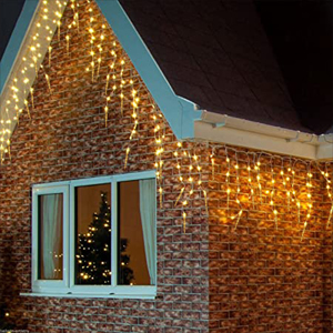 With <strong>Timer</strong> &amp; Memory Function Christmas <strong>Lights</strong> Outdoor Decoration <strong>Led</strong> Curtain Icicle <strong>String</strong> <strong>Lights</strong> Wedding Party Garland - Product Image 3