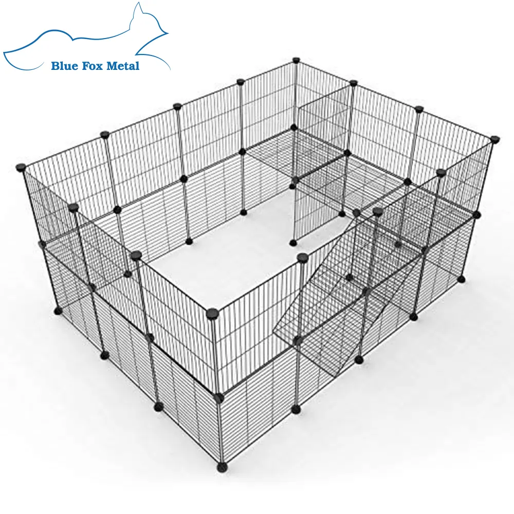 Edelstahl Metall Design Hundehütte Haustier käfig High Standard Outdoor Dog Run Cage