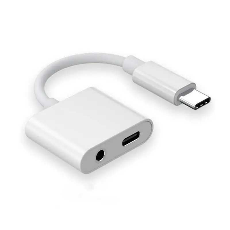 Adaptateur séparateur de carte son USB type-c 3-en-1, 3.5mm, haute qualité, adaptateur Audio, avec séparateur