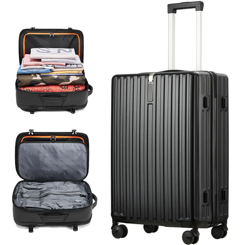 Maleta de PC Pailox, marco de aluminio de compresión al vacío, bolsas de equipaje con bloqueo TSA, equipaje de viaje, equipaje de mano para hombre y mujer, bolsas de equipaje