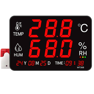 Medidor de temperatura y humedad Digital Compatible con Oem Odm Sensor de temperatura industrial con grabadora de sistema de monitoreo de alarma - Product Image 1