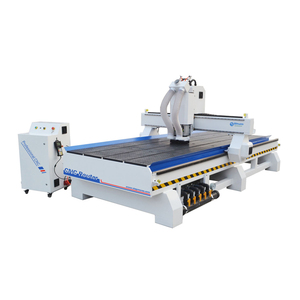 Profesional 1300*2500mm Mach3 3 ejes 4 ejes Cnc Router máquina de trabajo de madera Cnc Router 1325T2 cilindro de aire ATC enrutador de madera - Product Image 3